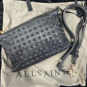All Saints Eve Studded Leather Crossbody Worn ONCE- Perfect Condition!!!